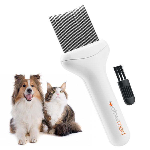 Mothermed Flea Comb Long Teeth for Cat Kitten Puppy Pet Grooming Tool